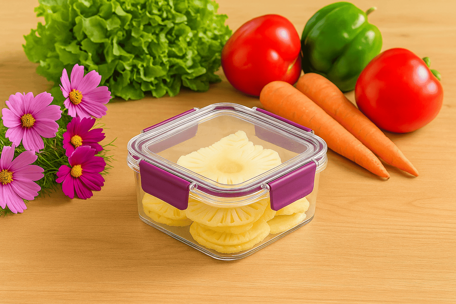 Snap Fresh Square Container 1000ml