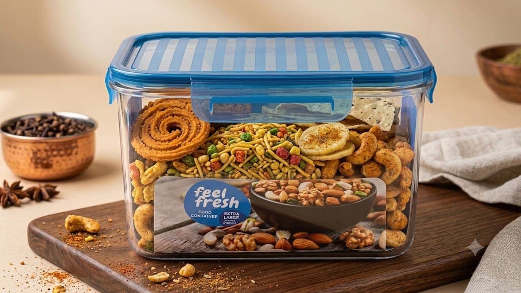 Snap Fresh Rectangle Container With Lock & Lock Cap 1500ml