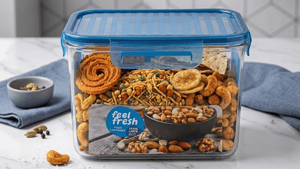 Snap Fresh Rectangle Container With Lock & Lock Cap 2000ml