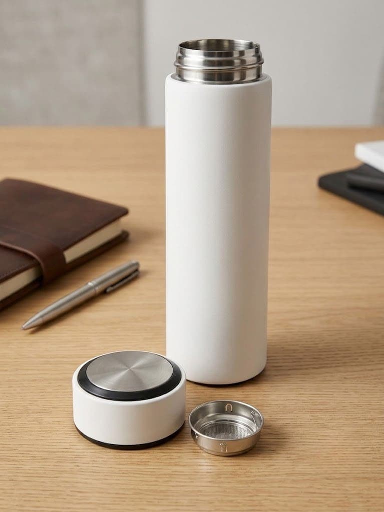 Flask With Strainer