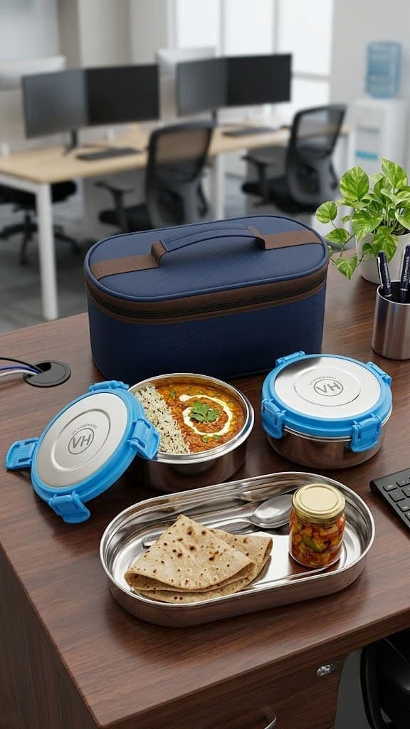 Polories (250*2+1 Chapati 500=1000 ml) - Steel Chapati Box