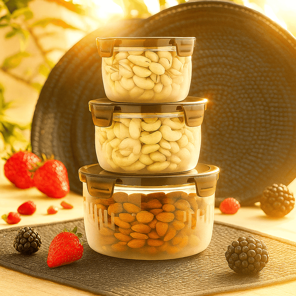 Lock Tight Round Container (2400ml, 1400ml, 700ml Approx)